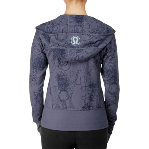 Lululemon Lightweight Zip Hoodie Scribble Graphic
Blue Size 4 Doodles Print - Picture 2 of 13